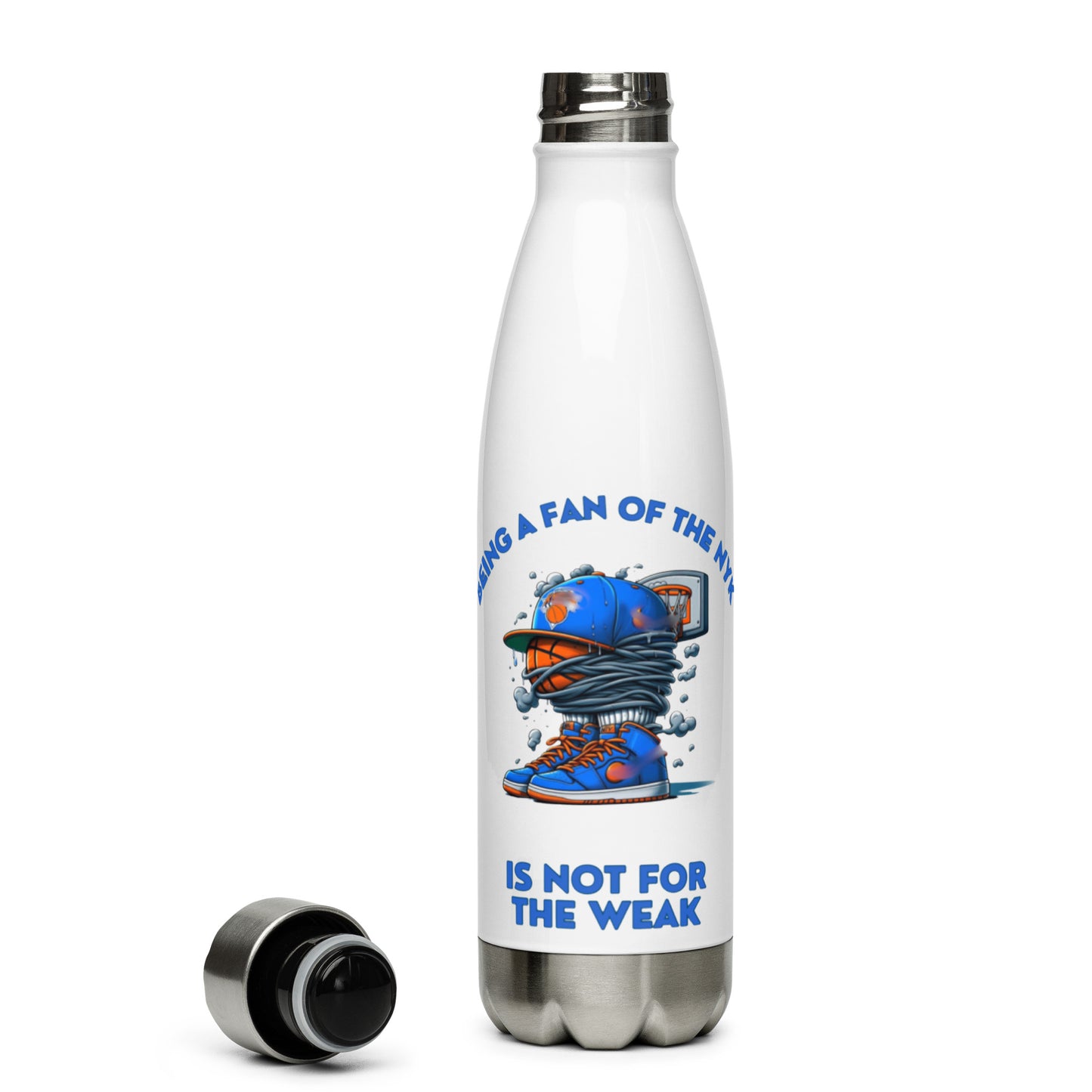 Being A Fan Of The NYK Is Not For The Weak Stainless steel water bottle (white or black)